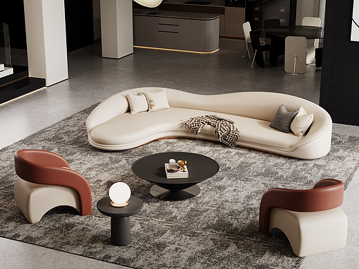 家具效果图|沙发