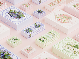 高颜值的鲜花饼包装系列设计