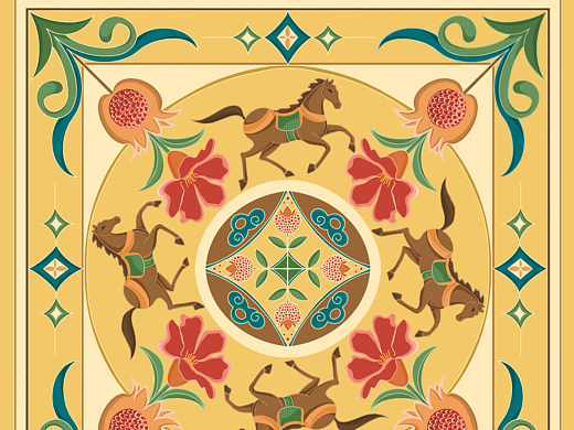 金马贺岁-图案设计