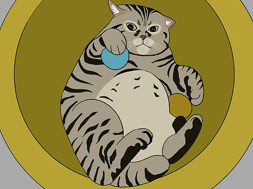 宠物肖像定制插画