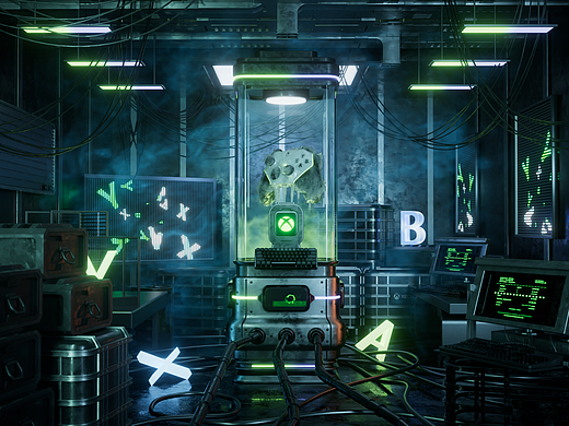 XBOX手柄动画渲染