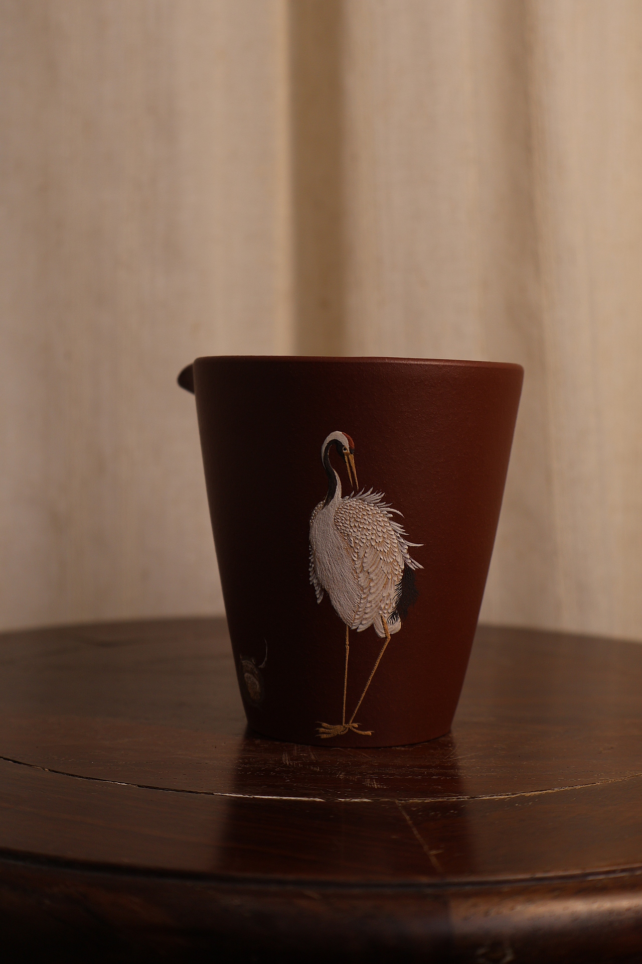 紫砂紫泥工笔泥绘仙鹤金蟾公道杯：吉韵雅器 茶席里的（图ZMzk5NDMyNjEy） - 工艺品设计 - 站酷设计师只可意绘原创素材 - 站酷ZCOOL