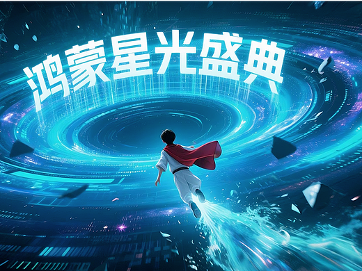 央视&华为 AI宣传片《鸿蒙星光盛典·万维邀约篇》