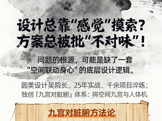 圆美设计吴院长:九大方位健康设计密码—— 从典籍智慧到落地实践的完整体系