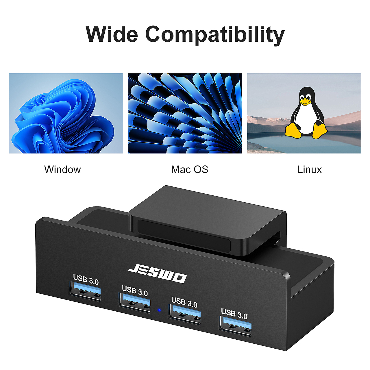 亚马逊四口集线器主图