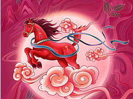 八馬茶葉<愛上茶>系列，馬年組合茶禮盒裝設計