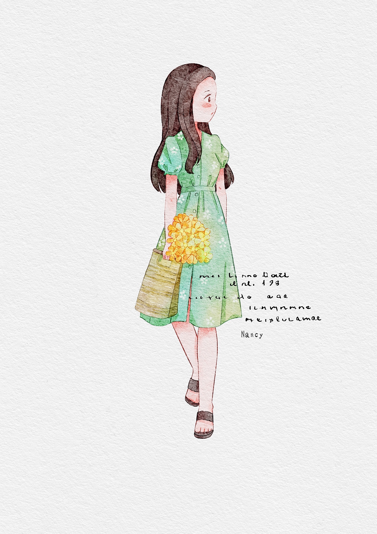 水彩人物合集9张