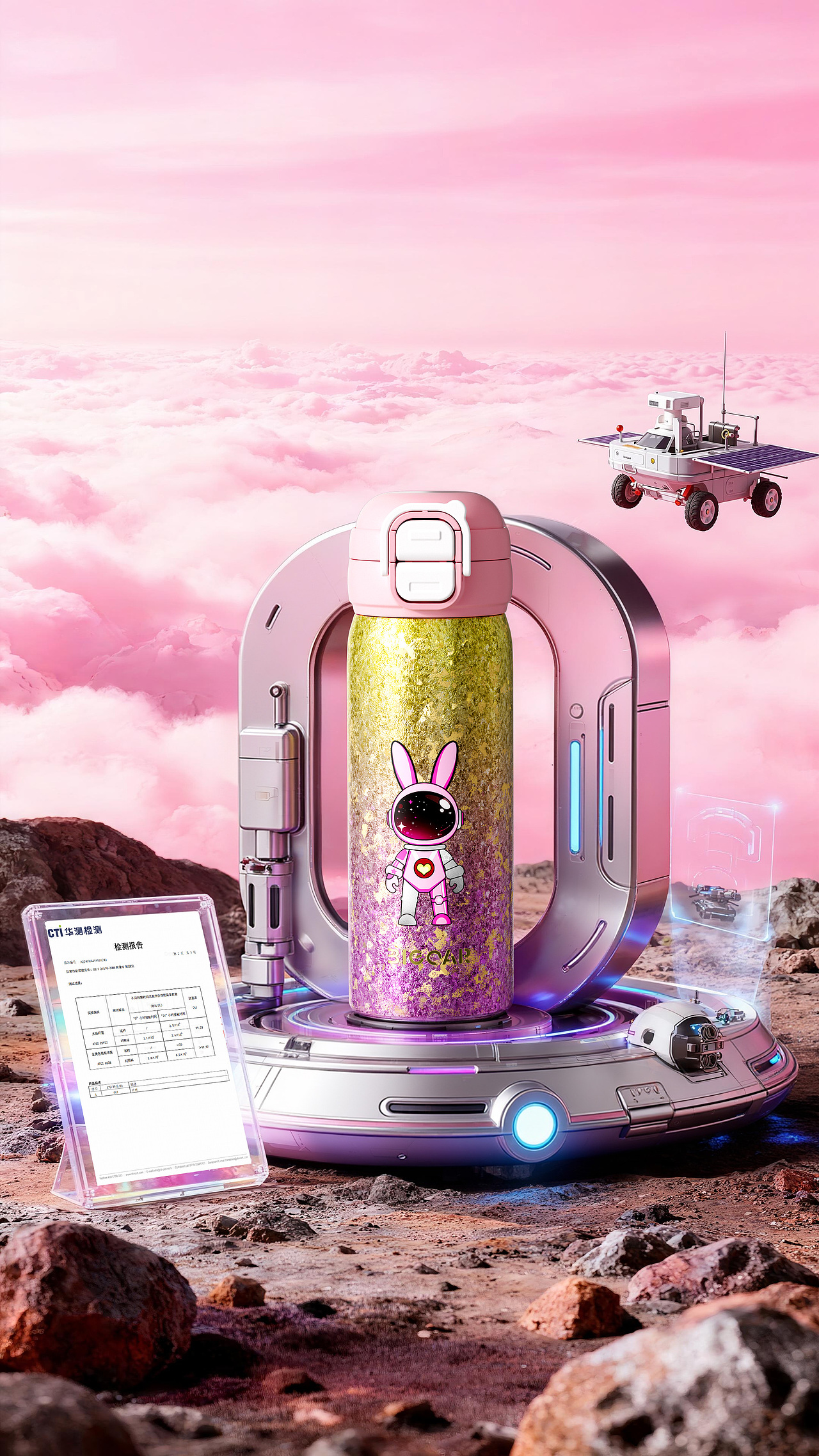 钛杯渲染——星际兔钛杯(五)