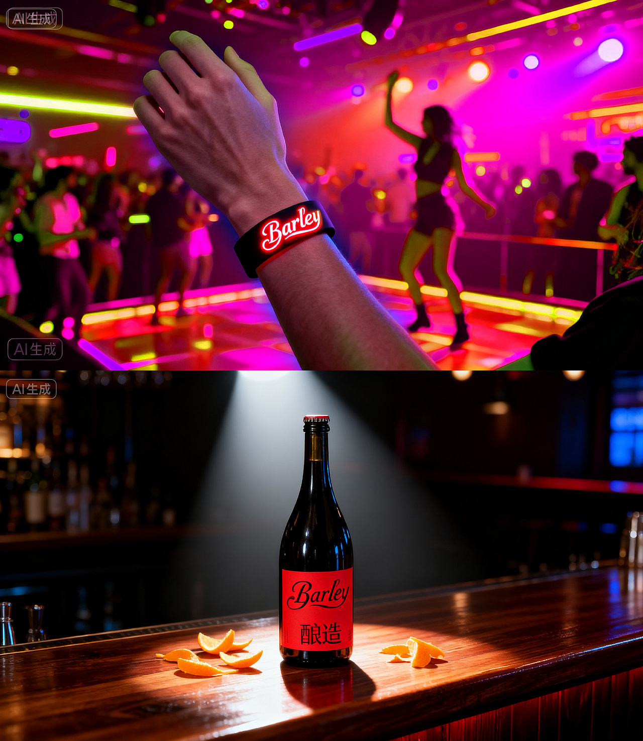 AIGC-酒吧品牌設(shè)計【Barley】（圖ZMzk5NDYxNDQ0） - AI作品 - 站酷設(shè)計師鐘小藝原創(chuàng)素材 - 站酷ZCOOL