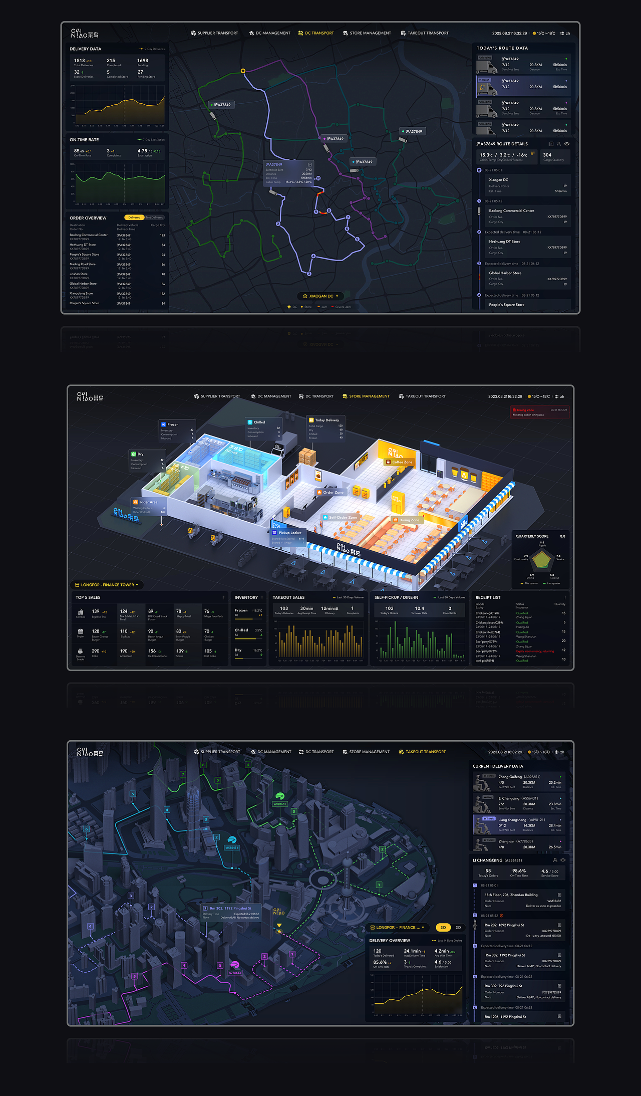 菜鸟丨快消食品供应链可视化系统（图ZMzk5NDc0MjA0） - 软件界面 - 站酷设计师前进的炮炮原创素材 - 站酷ZCOOL