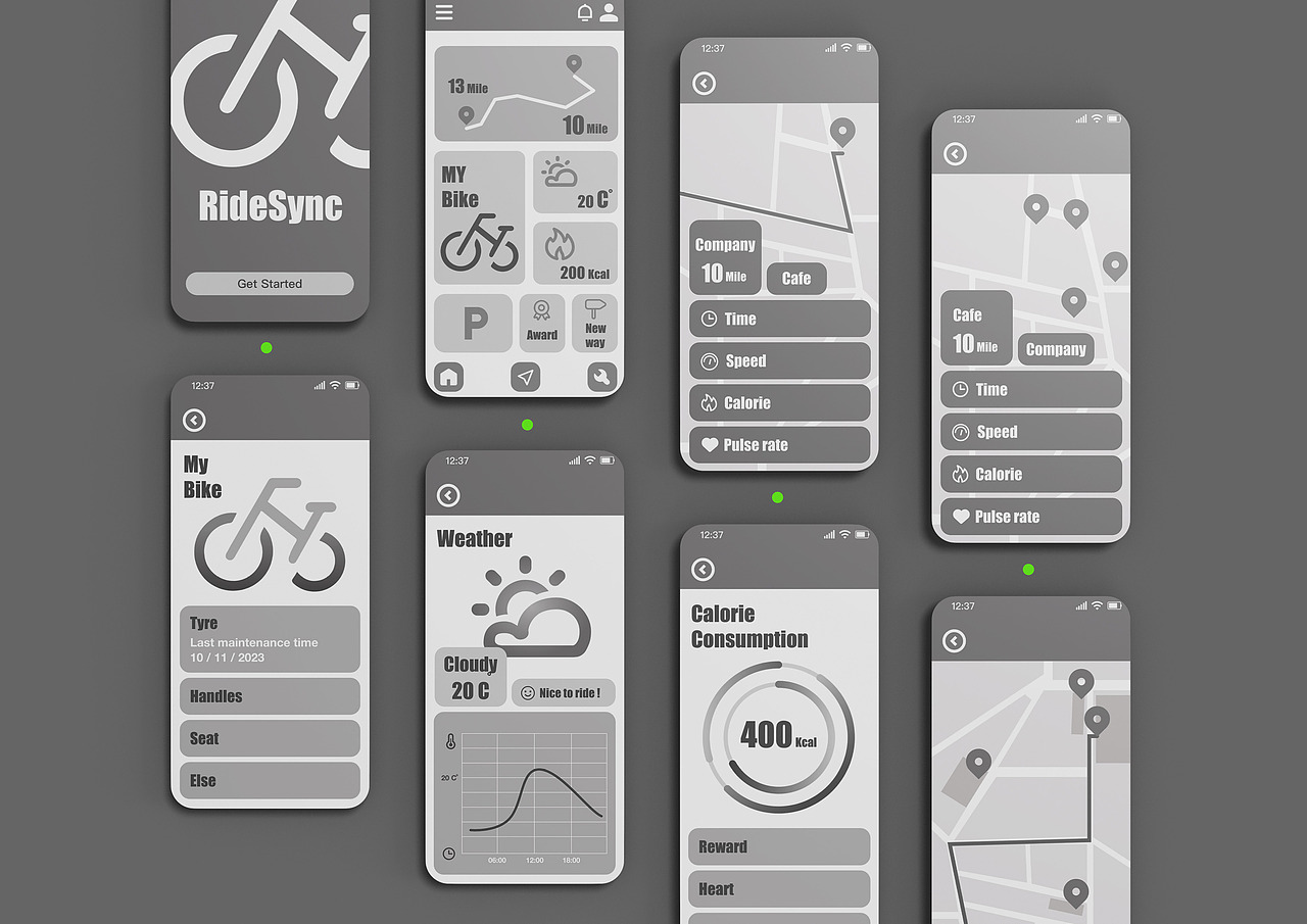 自行车APP 移动端UI设计