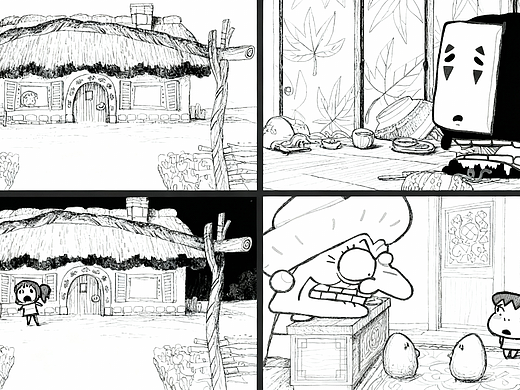 可爱Q版本宫崎骏动画 手绘逐帧 趣味动画!