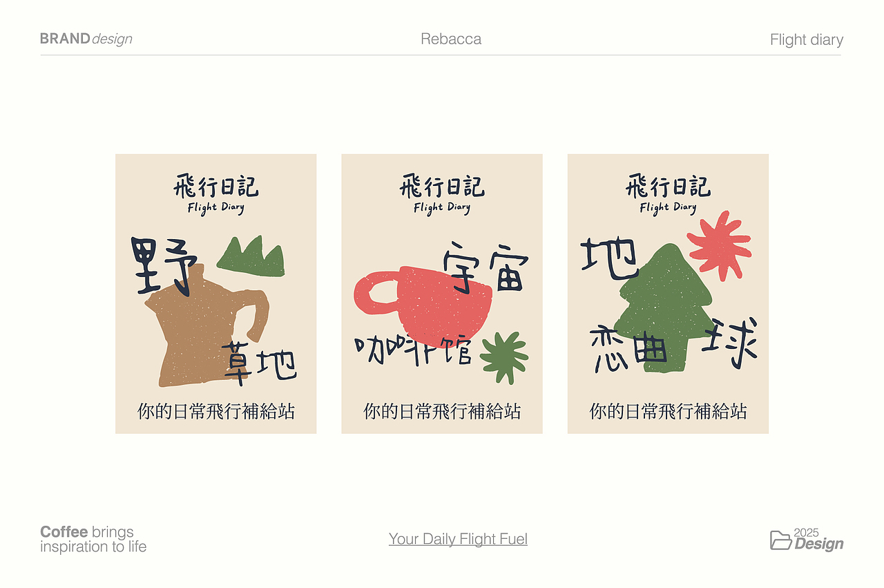 飞行日记咖啡品牌设计（图ZMzk5NDkwODMy） - Logo - 站酷设计师野莓Lab原创素材 - 站酷ZCOOL