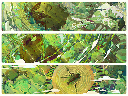 《脉络 · 轮回 · 永恒》科幻系列插画