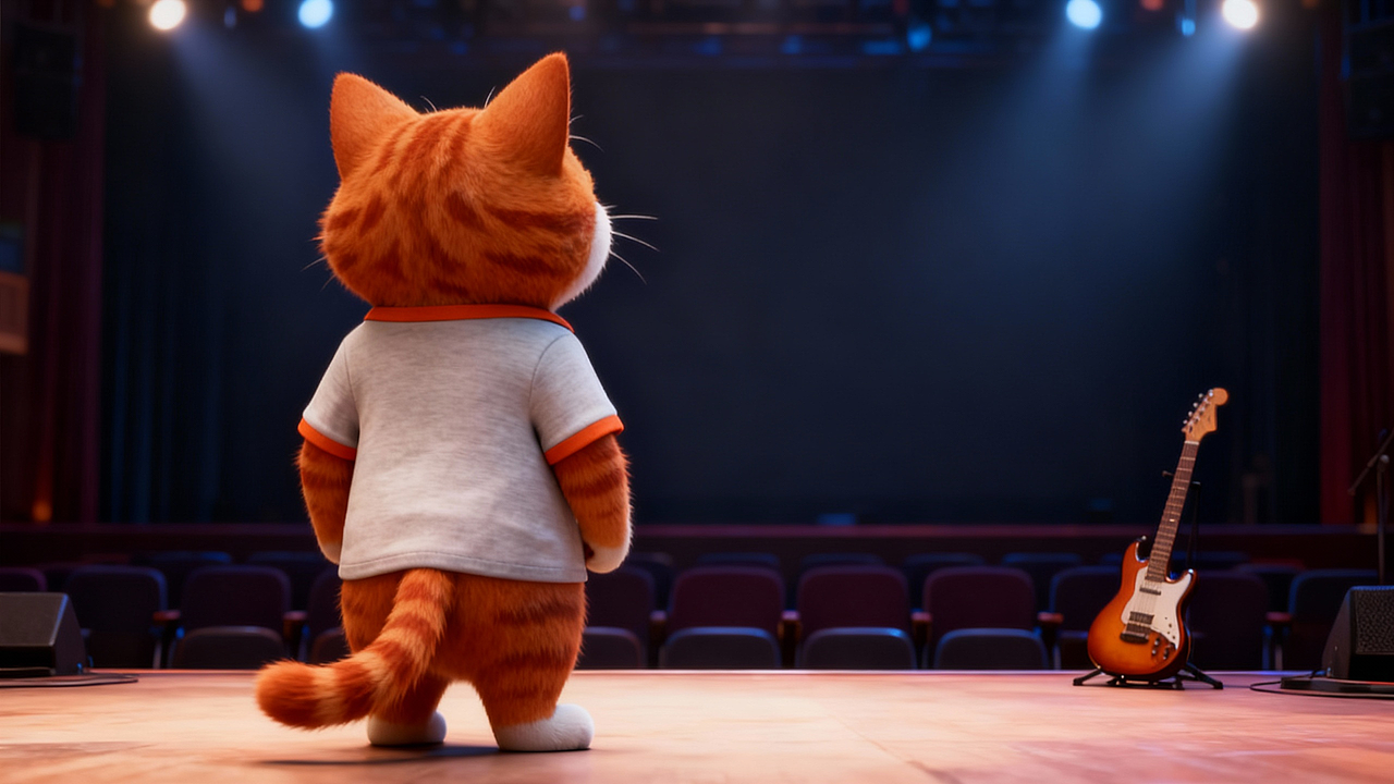 Jacky猫的摇滚现场（图ZMzk5NDk3OTky） - AI作品 - 站酷设计师AI音乐动画Jacky原创素材 - 站酷ZCOOL