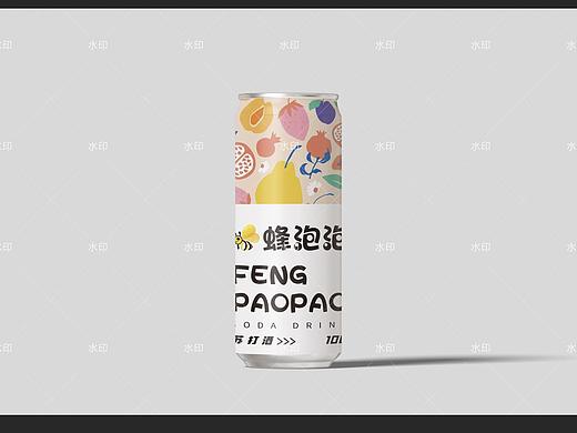 苏打酒瓶装罐装瓶贴标签贴包装设计