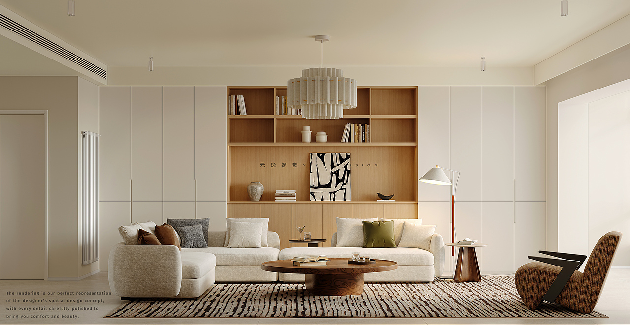 《解构现代美学 | 住宅全案设计个人效果图表现》（图ZMzk5NTAyNTQ4） - 家装设计 - 站酷设计师元逸视觉效果图原创素材 - 站酷ZCOOL