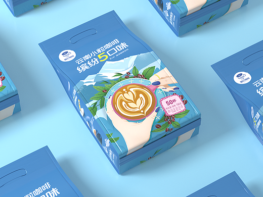 伽伦咖啡×缤纷5口味丨拿铁+摩卡+浓香+原味+卡布奇诺