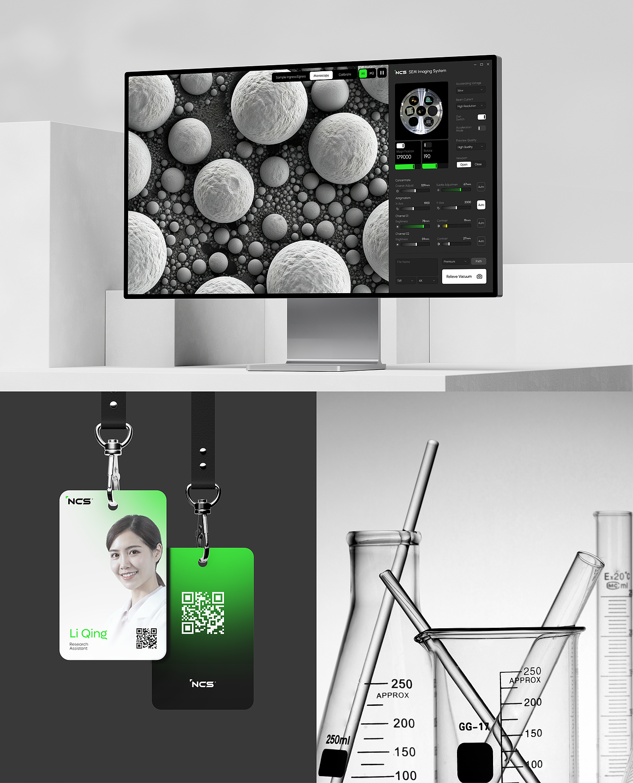 NCS场发射扫描电子显微镜设备统/Software（图ZMzk5NTA5MTU2） - 软件界面 - 站酷设计师NNC念向未来原创素材 - 站酷ZCOOL