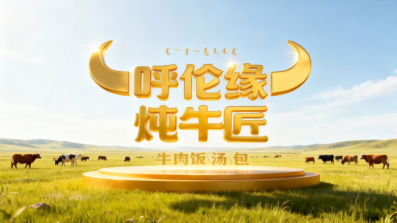 呼伦缘·炖牛匠 品牌构思（图ZMzk5NTEwMzMy） - 品牌 - 站酷设计师时与餐创原创素材 - 站酷ZCOOL