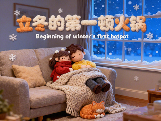 【小雪·二人食】毛绒治愈系短篇动画