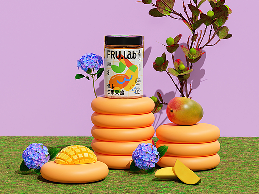 果研社低卡果酱包装设计