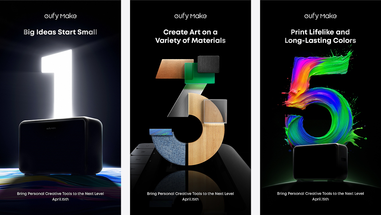 eufy Make UV打印机（图ZMzk5NTI5MzY0） - 海报 - 站酷设计师曼纳创意原创素材 - 站酷ZCOOL