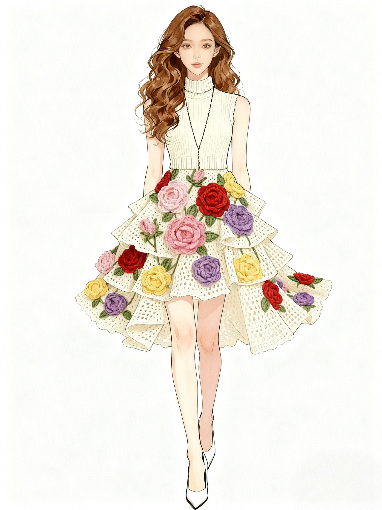 服装设计效果展示: