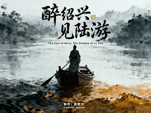 陆游在绍兴AI短片《醉绍兴·见陆游》