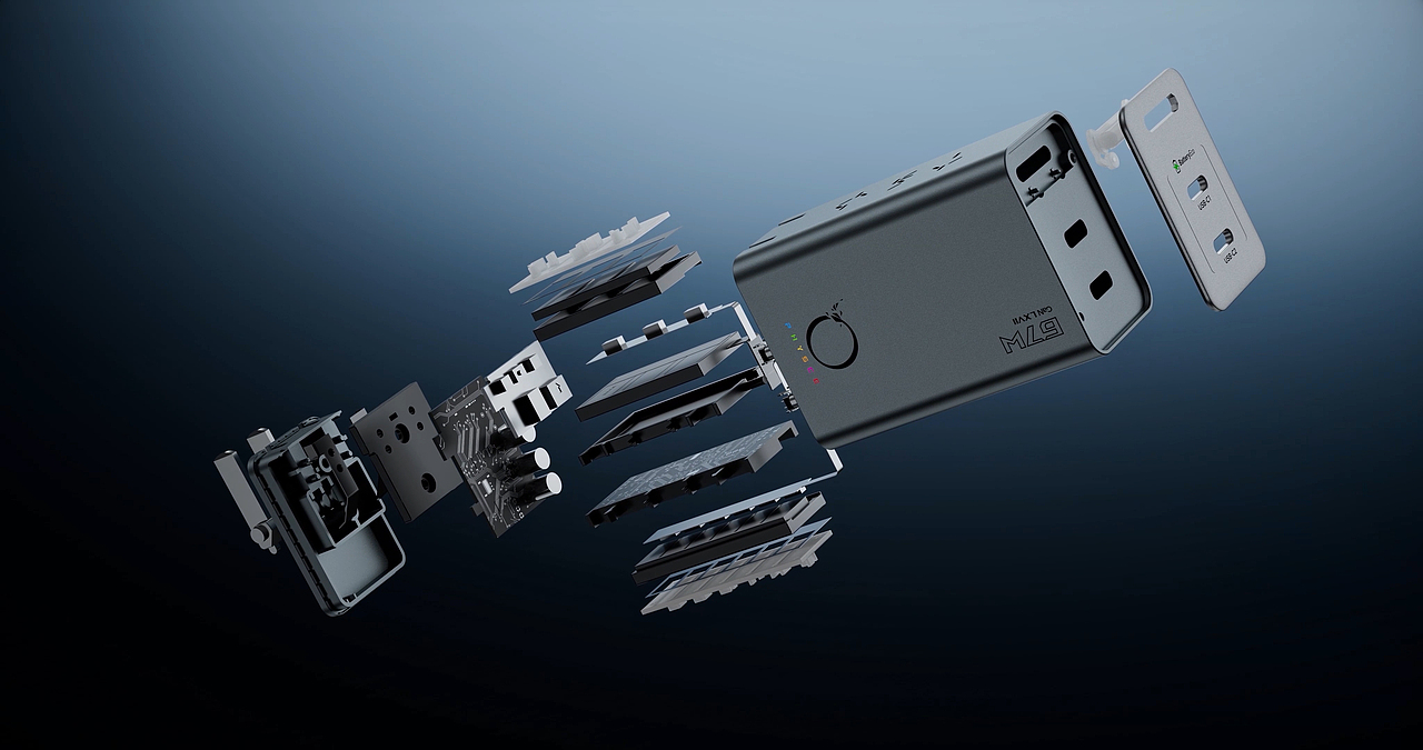 能量觉醒 | PHYSCE 67W 氮化镓充电头产品演示动画