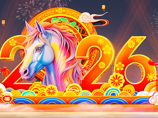 2026年马年春节花灯设计图