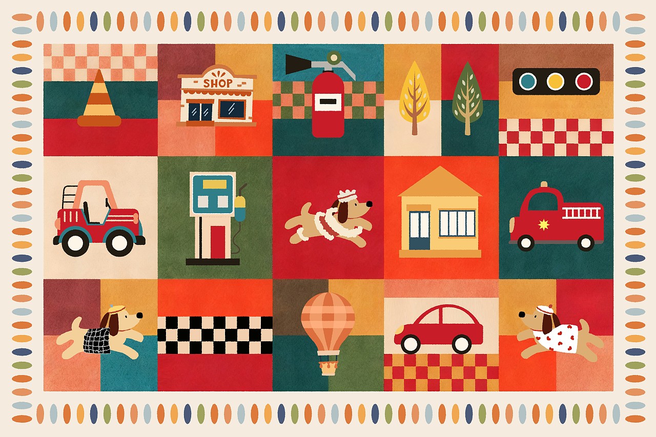 快樂樂園（圖ZMzk5NTU4MTg4） - 商業(yè)插畫 - 站酷設(shè)計師普蘭7856原創(chuàng)素材 - 站酷ZCOOL