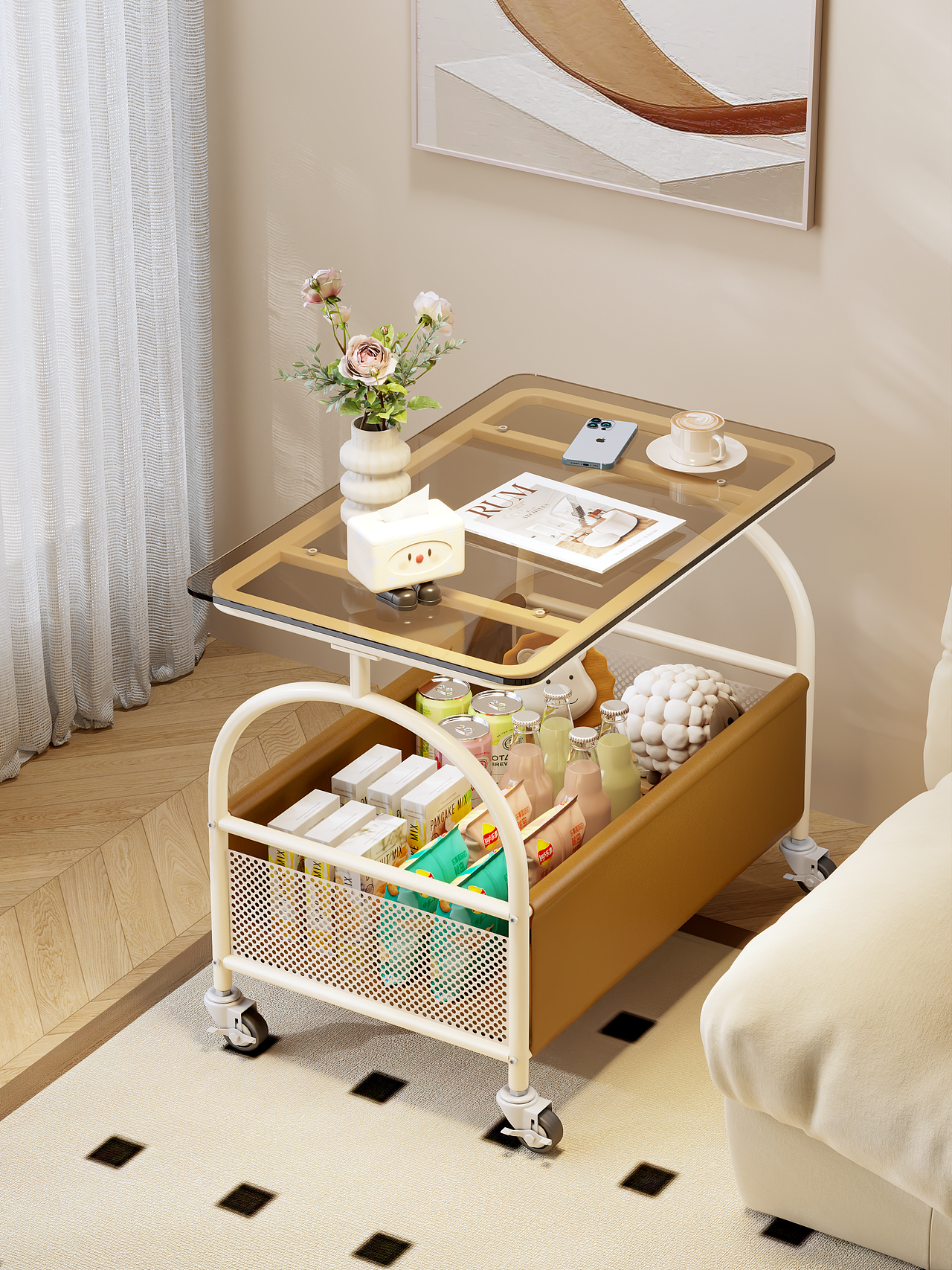 沙发边几的建模渲染