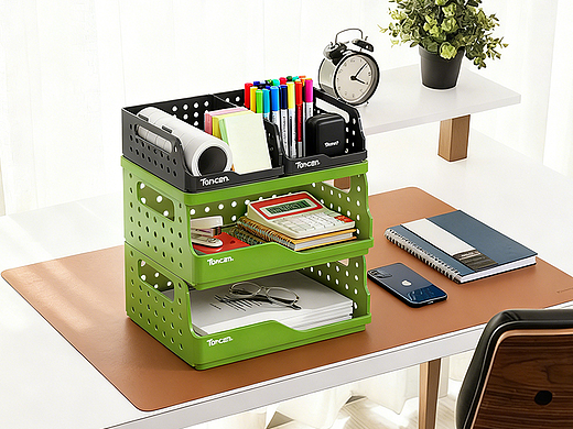 学生办公书桌文具整理收纳分层置物架