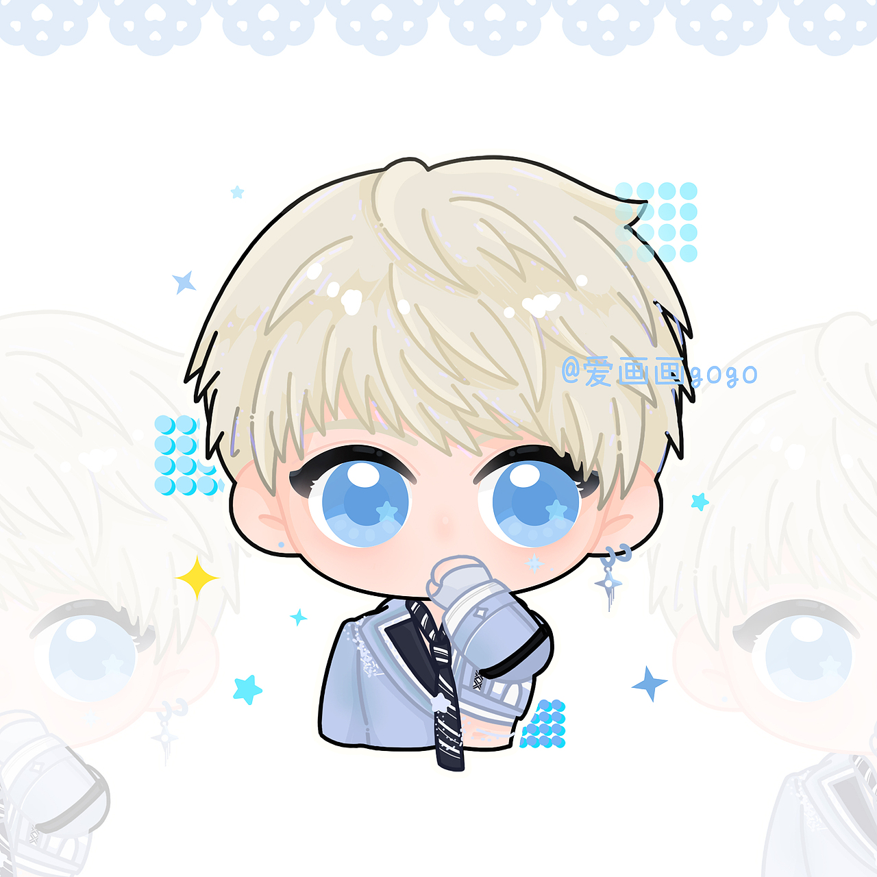 深空QQ人丨约稿（图ZMzk5NTc2Njg4） - 商业插画 - 站酷设计师lucky酒酒原创素材 - 站酷ZCOOL