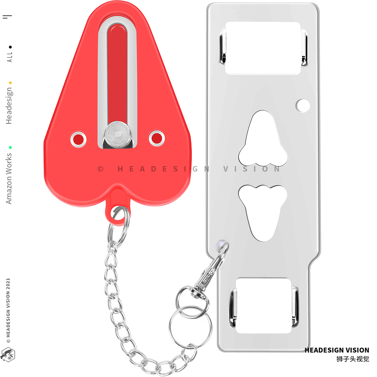 门锁产品拍摄_主图设计_A+页面-狮子头视觉（图ZMzk5NTk1Mjky） - 电商 - 站酷设计师亚马逊主图设计原创素材 - 站酷ZCOOL