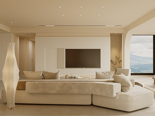 奶油风丨独立空间渲染作品