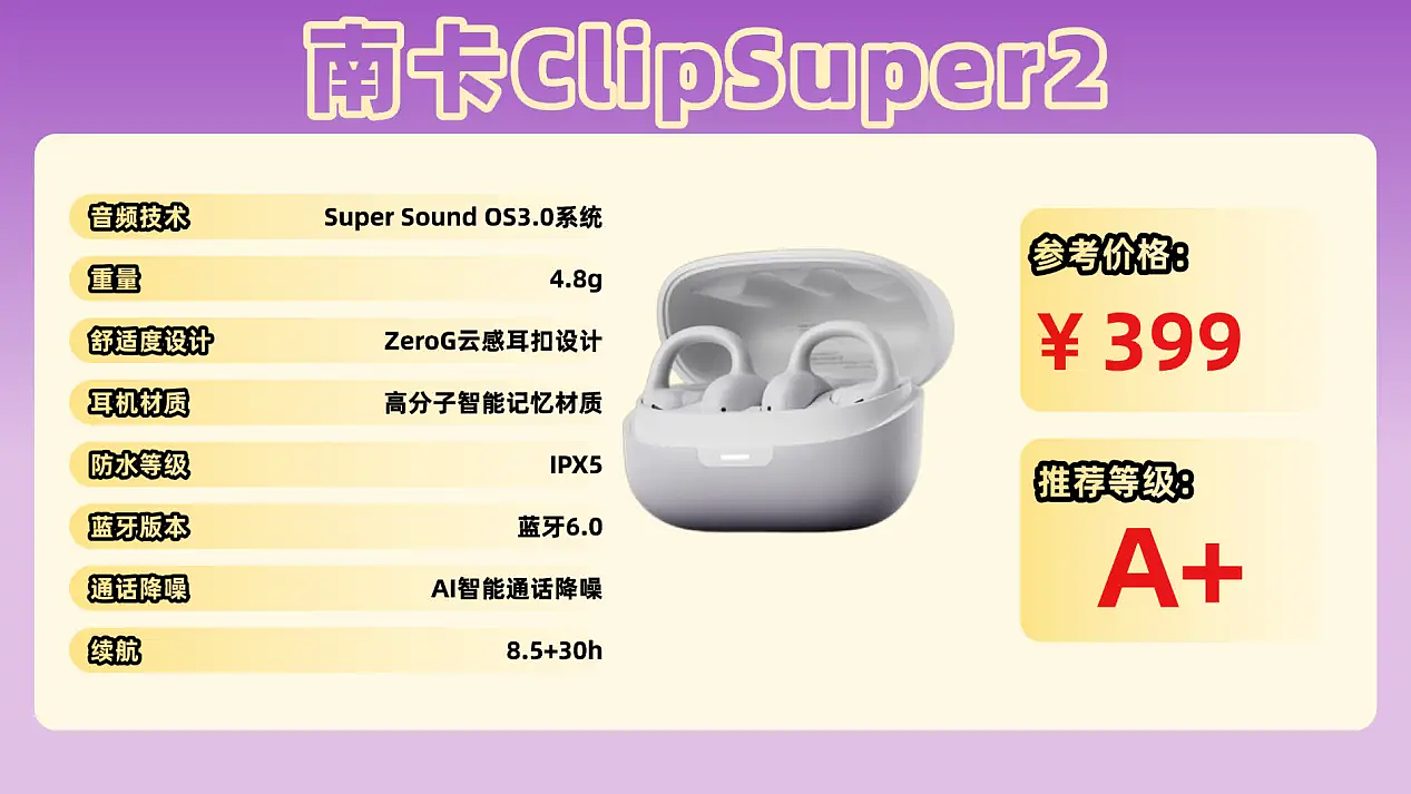 夹耳式蓝牙耳机哪个牌子好？十款夹耳式耳机推荐测评