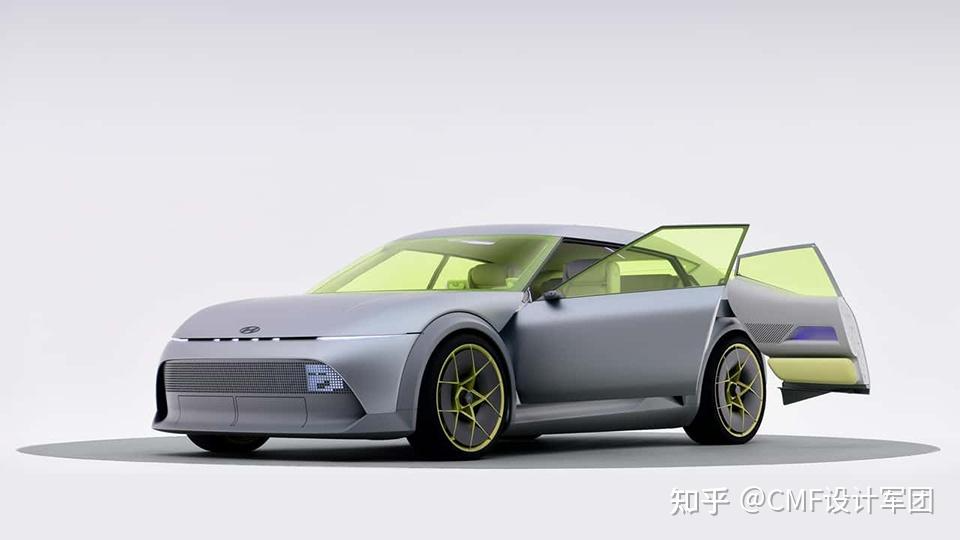 现代Concept Three概念车发布，内饰应用泡沫铝，CMF设计欣赏（图ZMTUzMTM0ODA=） - 资讯 - 站酷设计师CMF设计军团原创素材 - 站酷ZCOOL