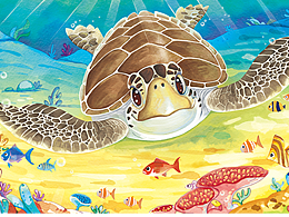 儿童插画｜《海底世界》