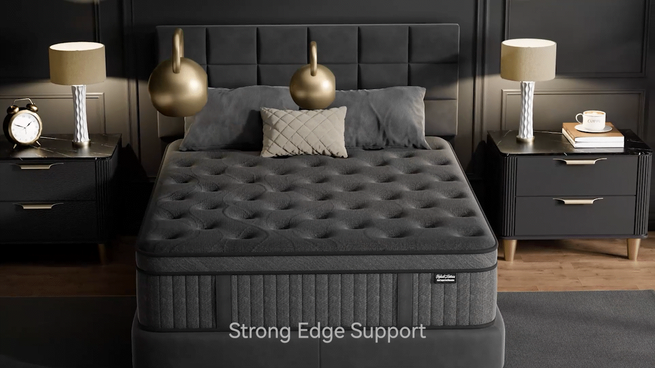 C4D床垫高级暗金风三维动画