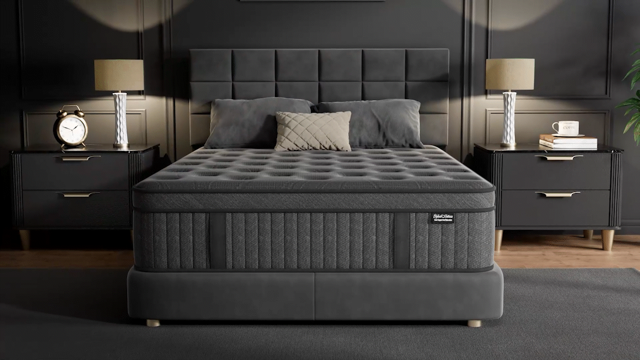 C4D床垫高级暗金风三维动画