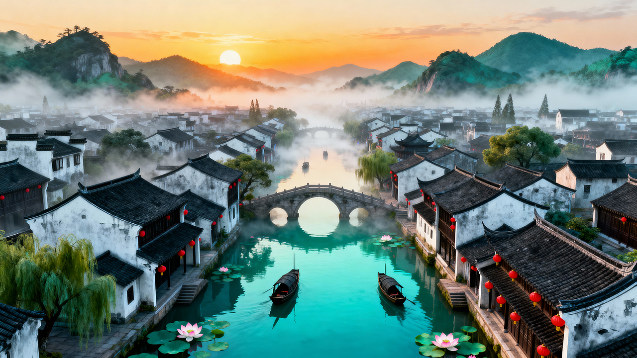 《鉴湖映千年:陆游诗魂漫绍兴》(图ZMzk5NjM5MjY0) - AI作品 - 站酷设计师木火映星原创素材 - 站酷ZCOOL