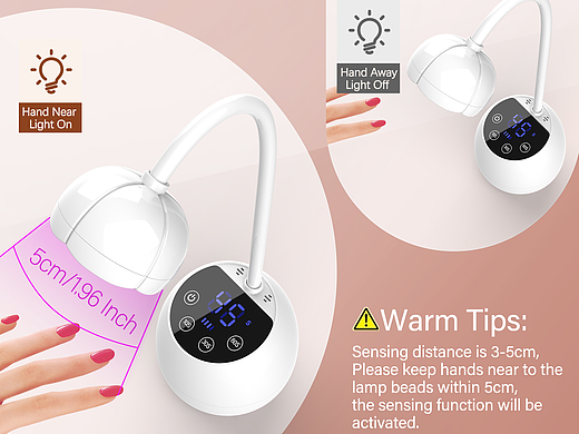 亚马逊主副图案例--美甲灯