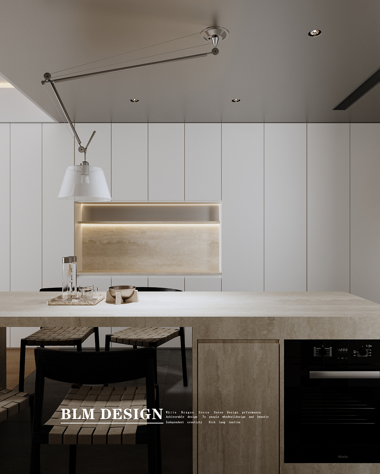 现代黑白灰-白龙马效果图（图ZMzk5NjQ1MTA0） - 家装设计 - 站酷设计师小鱼吐泡泡泡泡泡原创素材 - 站酷ZCOOL
