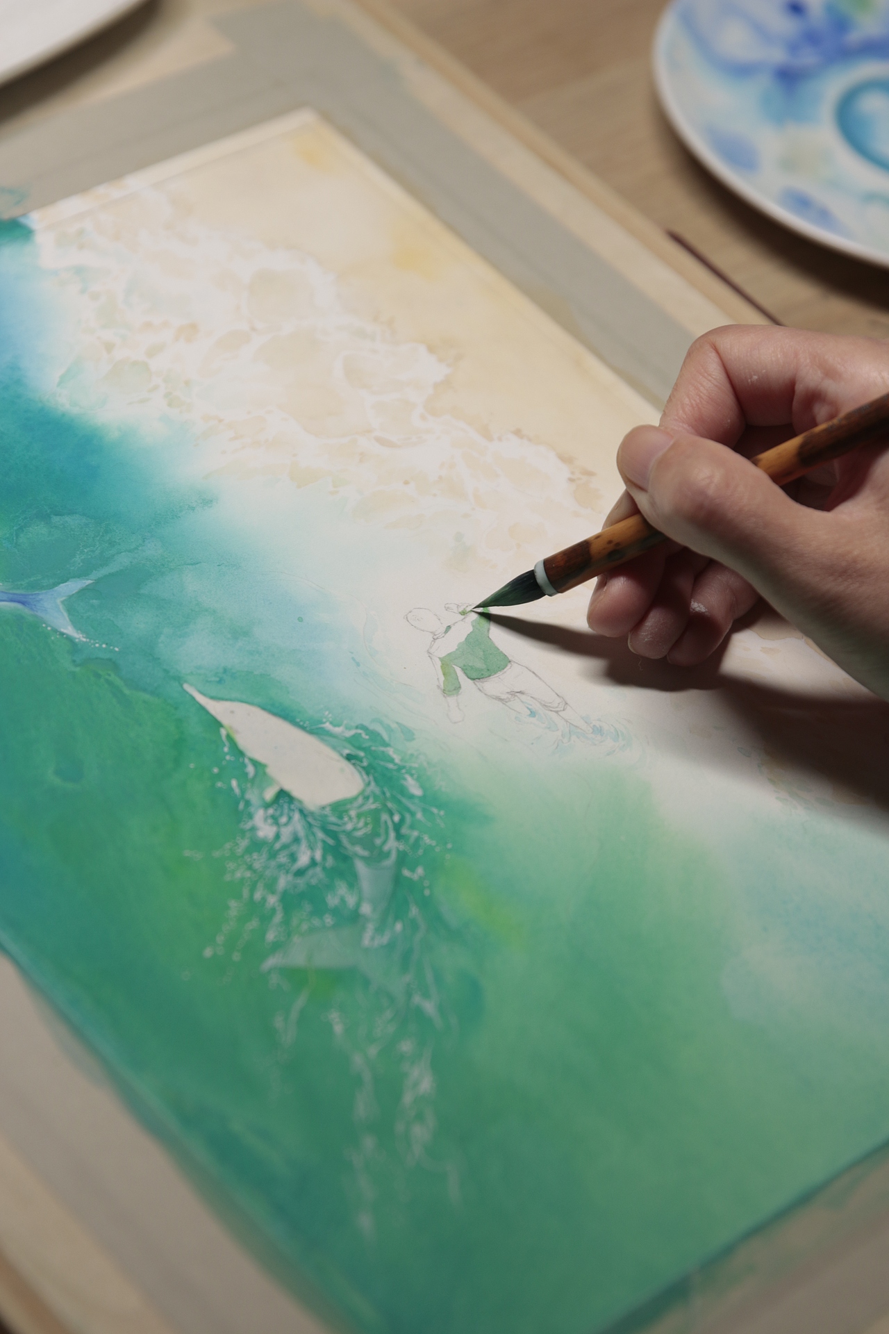 水彩手绘图书封面