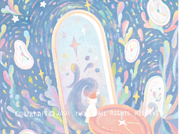 治愈系插画｜梦与时间的交响