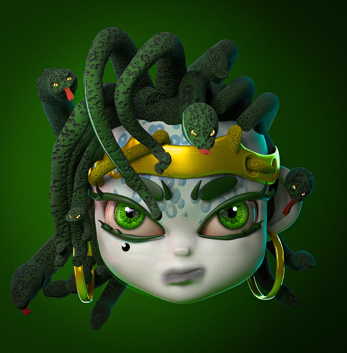 抽象风卡通建模