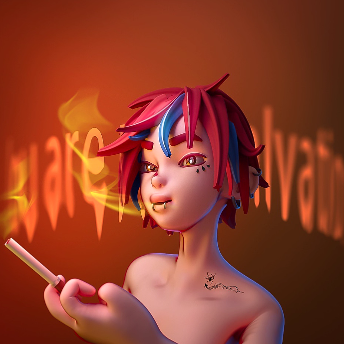 抽象风卡通建模