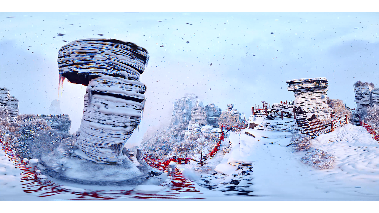 《梵净山-雪景》VR版（图ZMzk5NjU4NTk2） - 场景 - 站酷设计师乐游无界原创素材 - 站酷ZCOOL